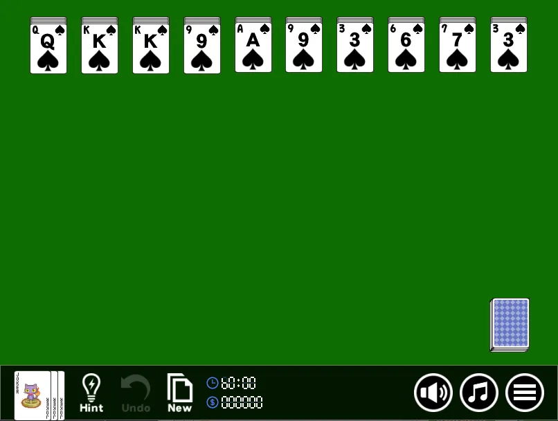 'Spider' gameplay screen