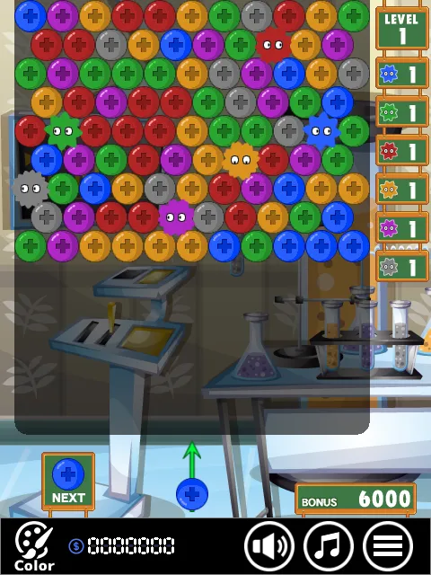 Screenshot of "Bubble Virus"