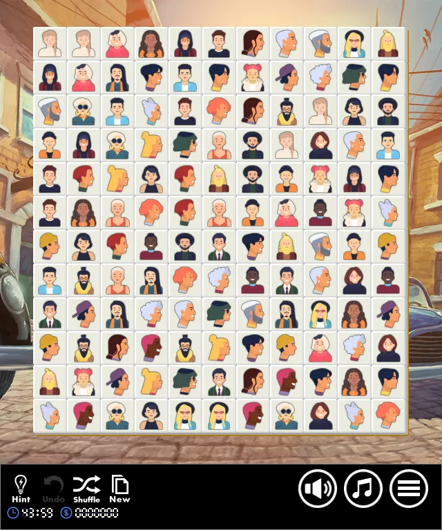 layar permainan 'Face Connect'