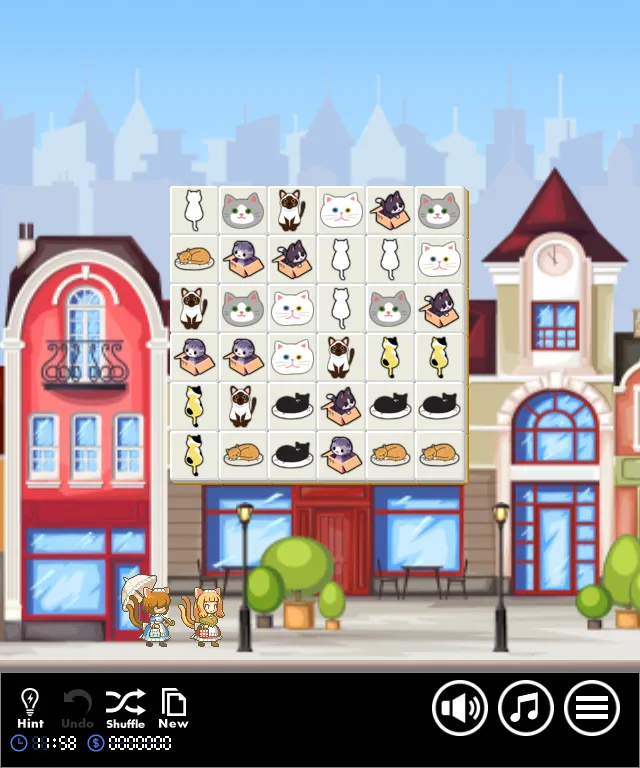 pantalla de juego de 'Cat Connect'