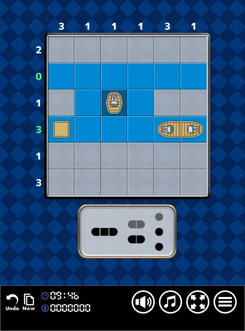 Screenshot of "Battleship Solitaire"