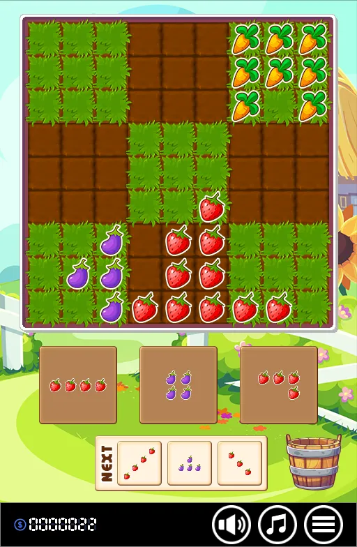 「野菜パズル ベジトリックス」のスクリーンショット
