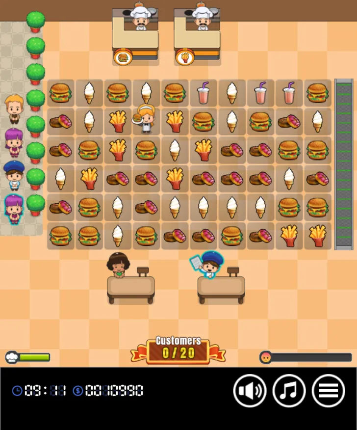 Captura de pantalla de "Puzzle Diner"