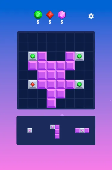Screenshot of "Block Blasty Saga"