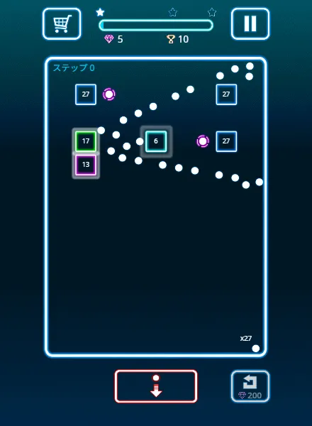 Captura de pantalla de "Bricks Breaker: Deluxe Crusher"