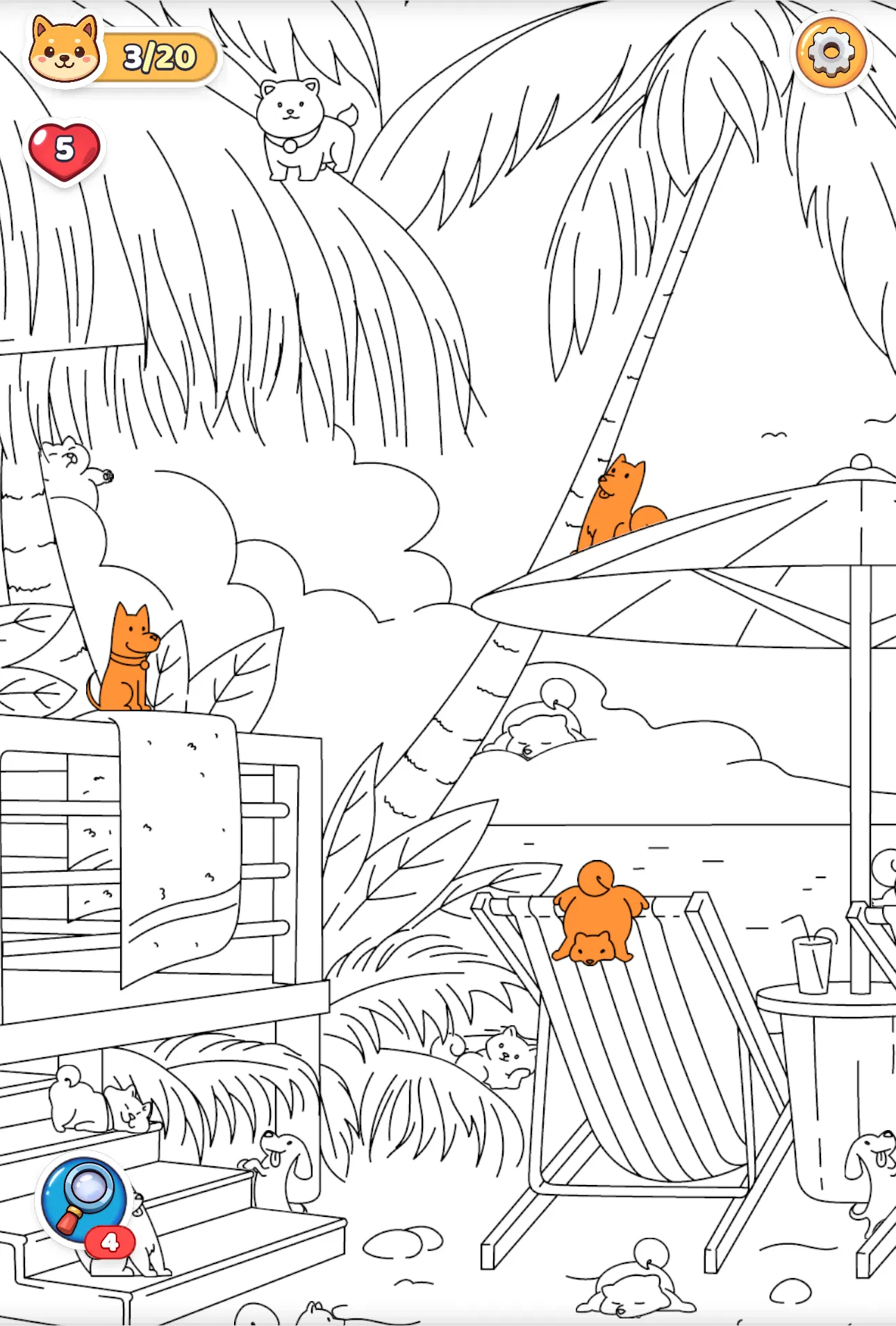 Tangkapan layar "Find The Dog"