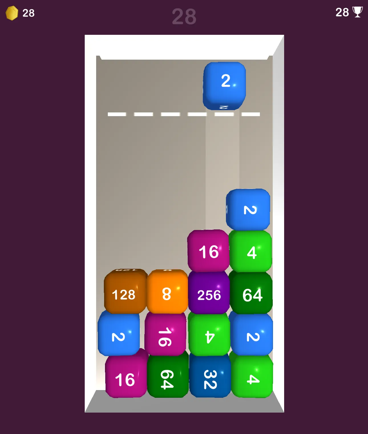 Captura de tela de "Merge Blocks 2048"