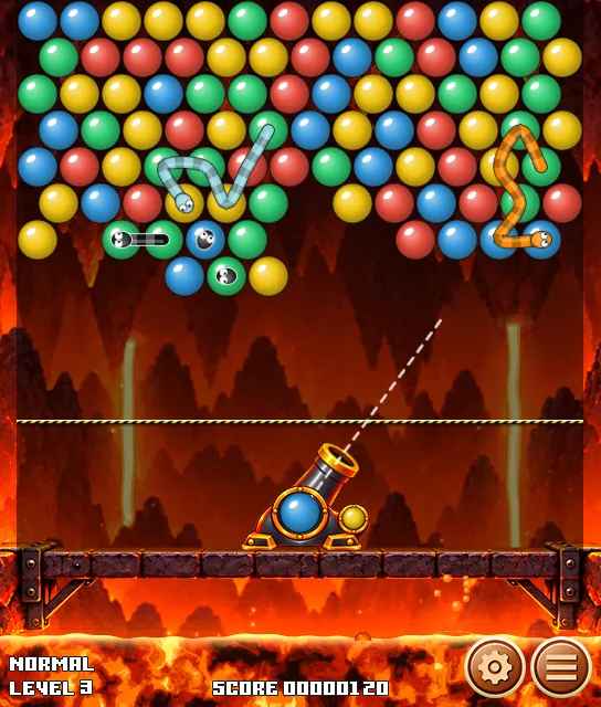 Tangkapan layar "Bubble Snake"