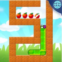 Apple Worm - Snake Puzzle - Unblocked